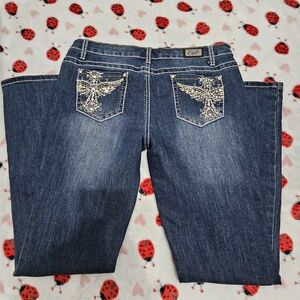 Y2K Jeans with Embellished Pockets